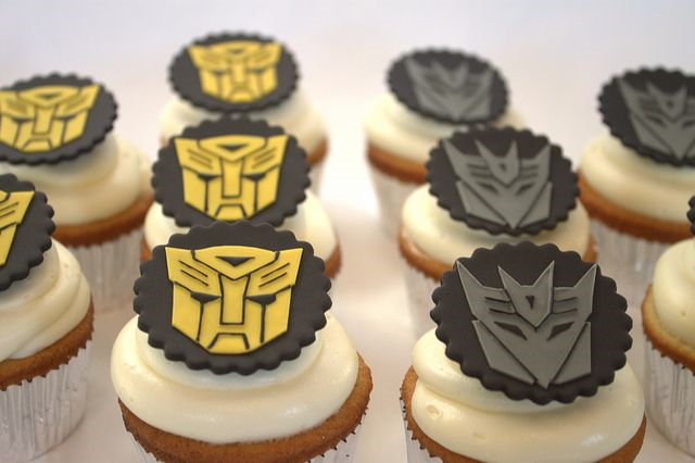 Transformer Cupcakes