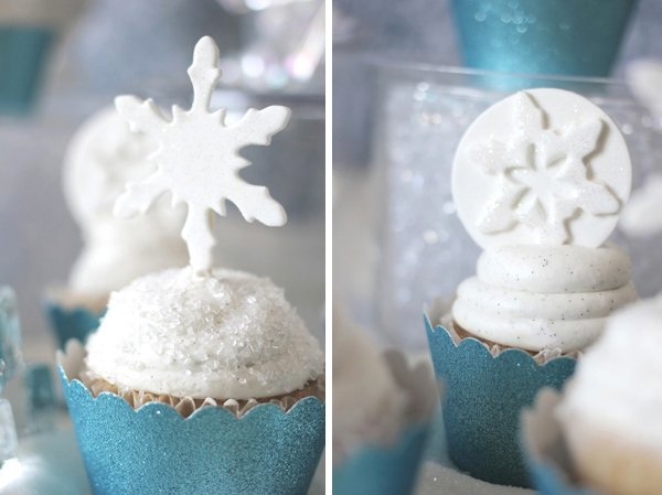 Ice Castle Themed Cupcakes