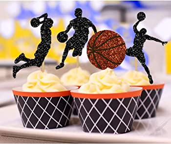 Basketball Themed Cupcakes