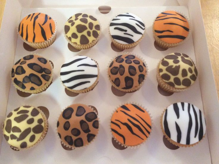 Leopard Themed Cupcakes
