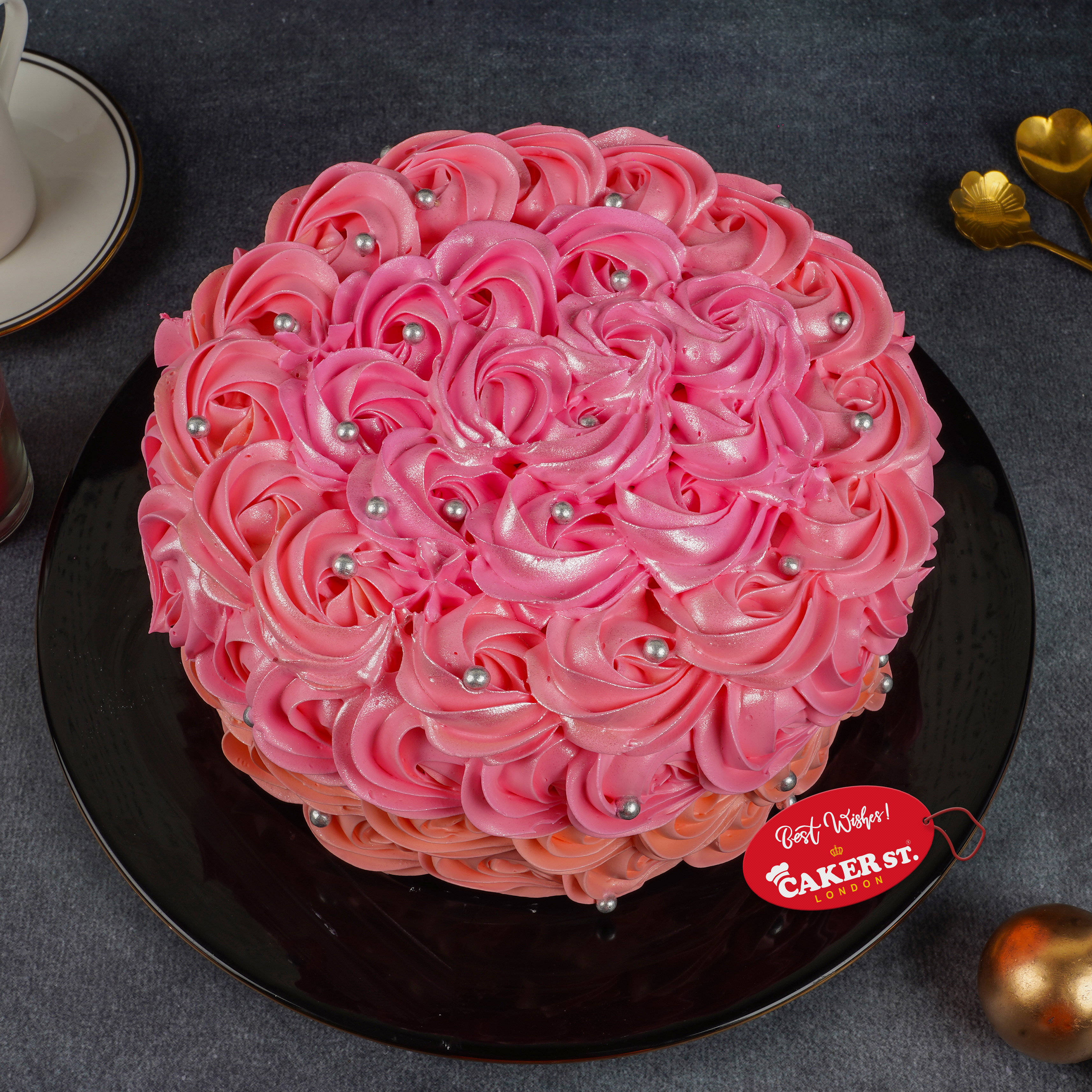 Blushing Berry Rose Cake