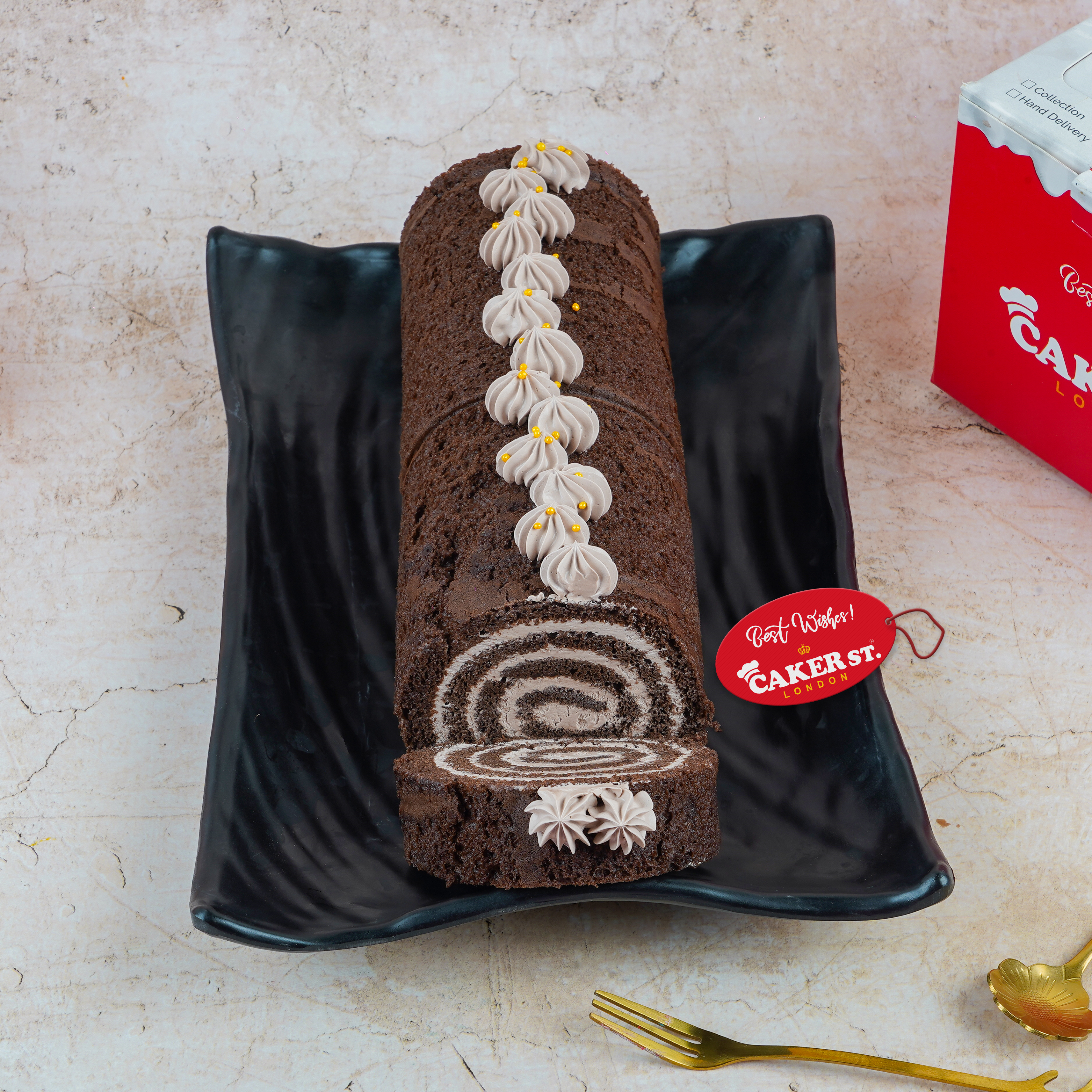 Mocha Chocolate Swiss Roll