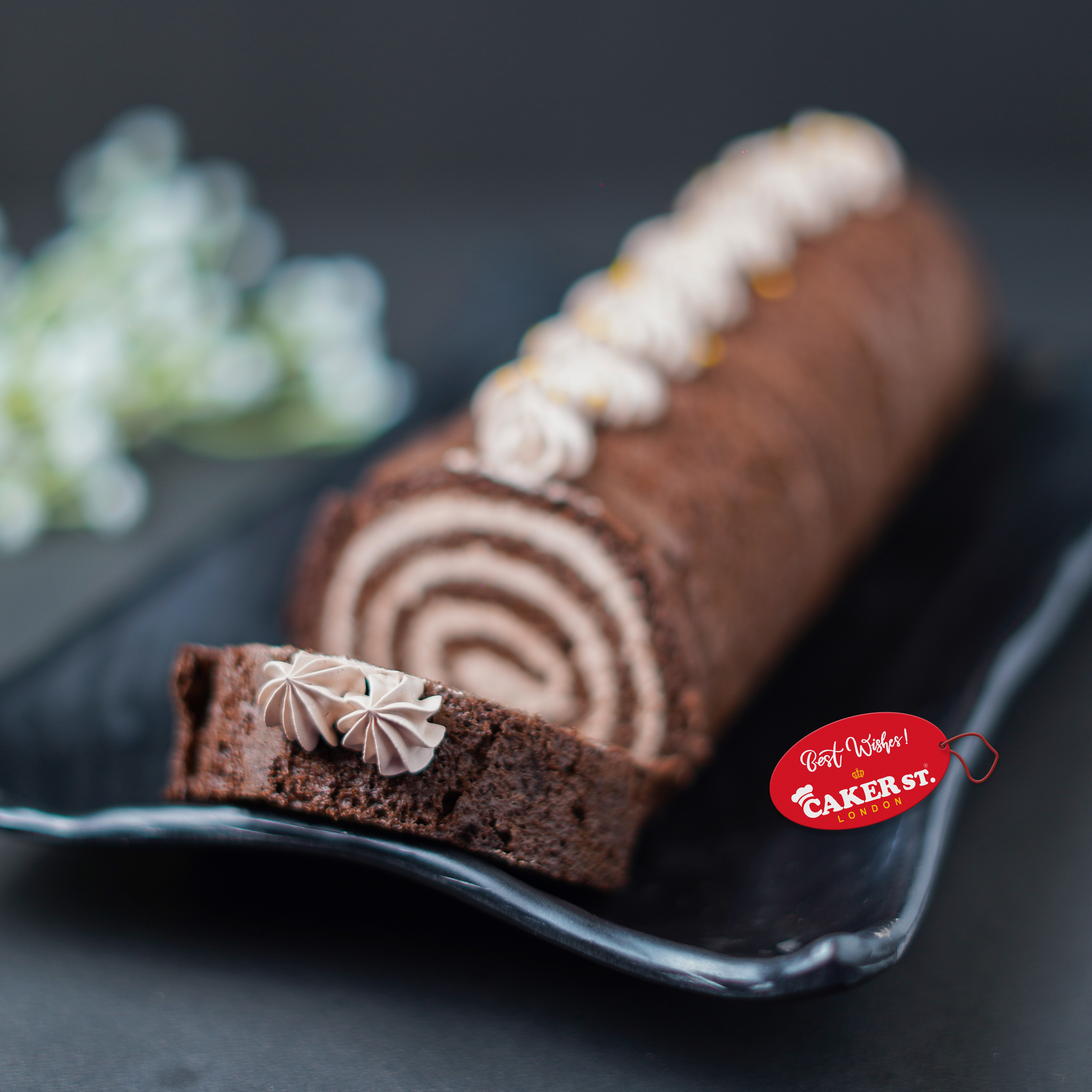 Mocha Chocolate Swiss Roll