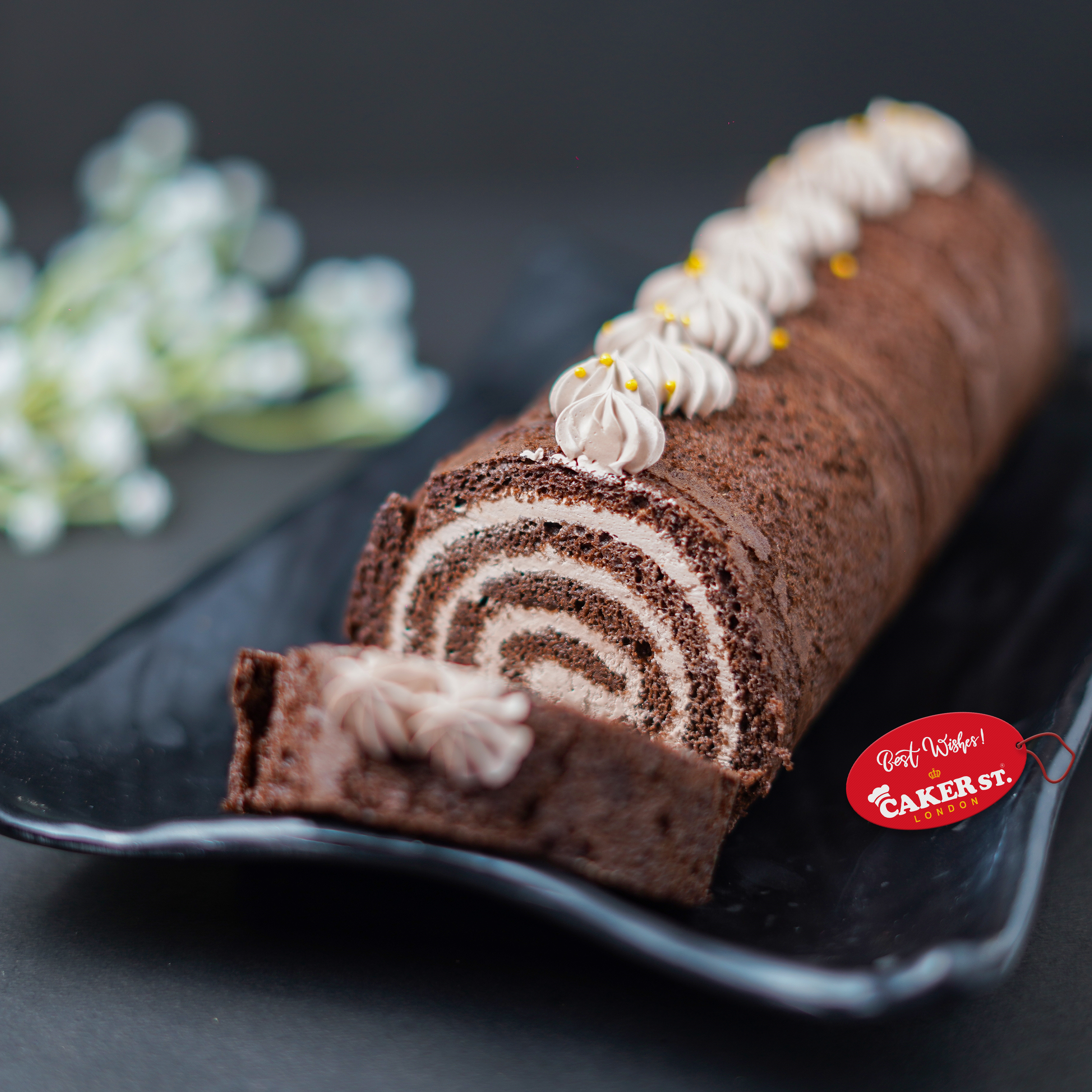 Mocha Chocolate Swiss Roll