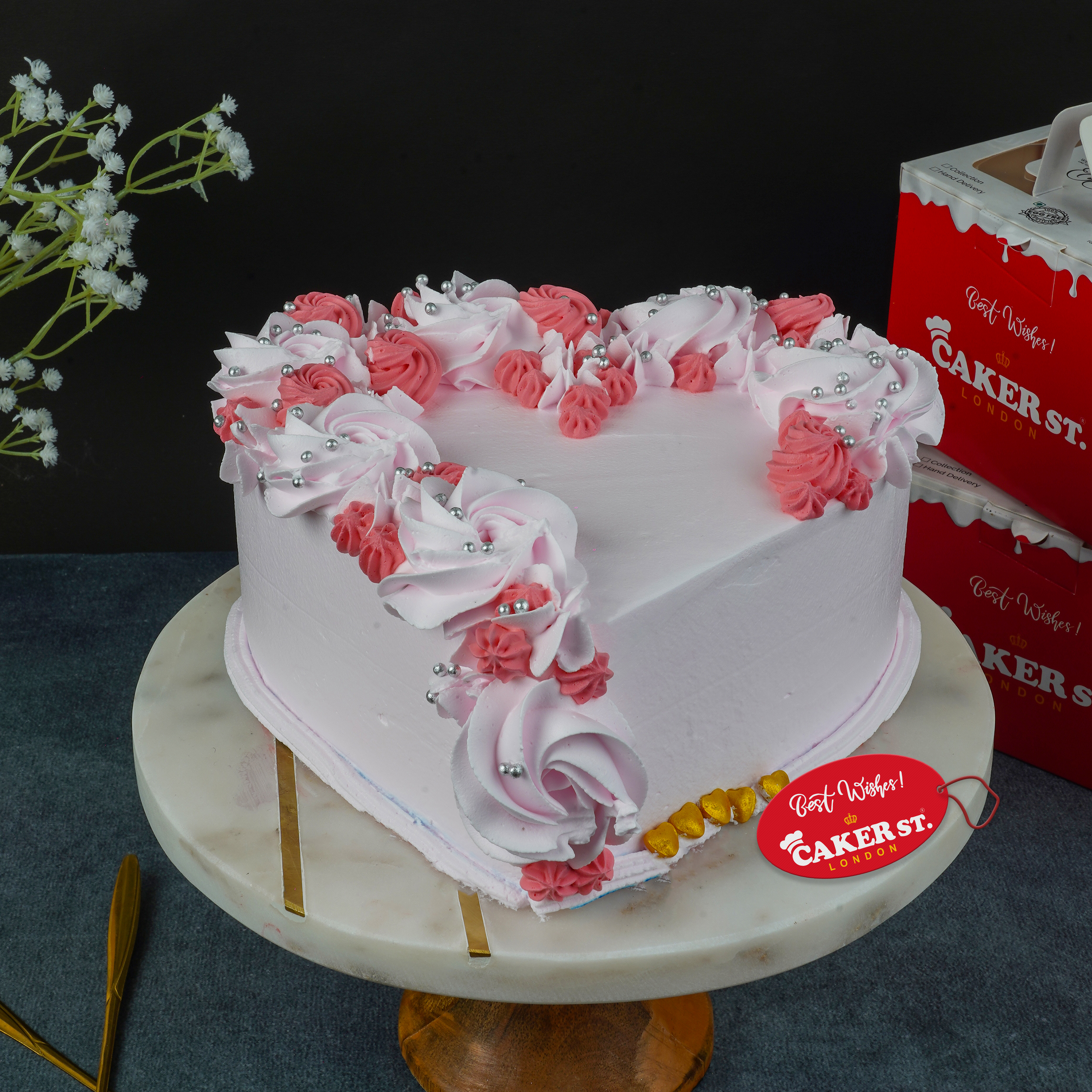 Enchanted Strawberry Rose Cake