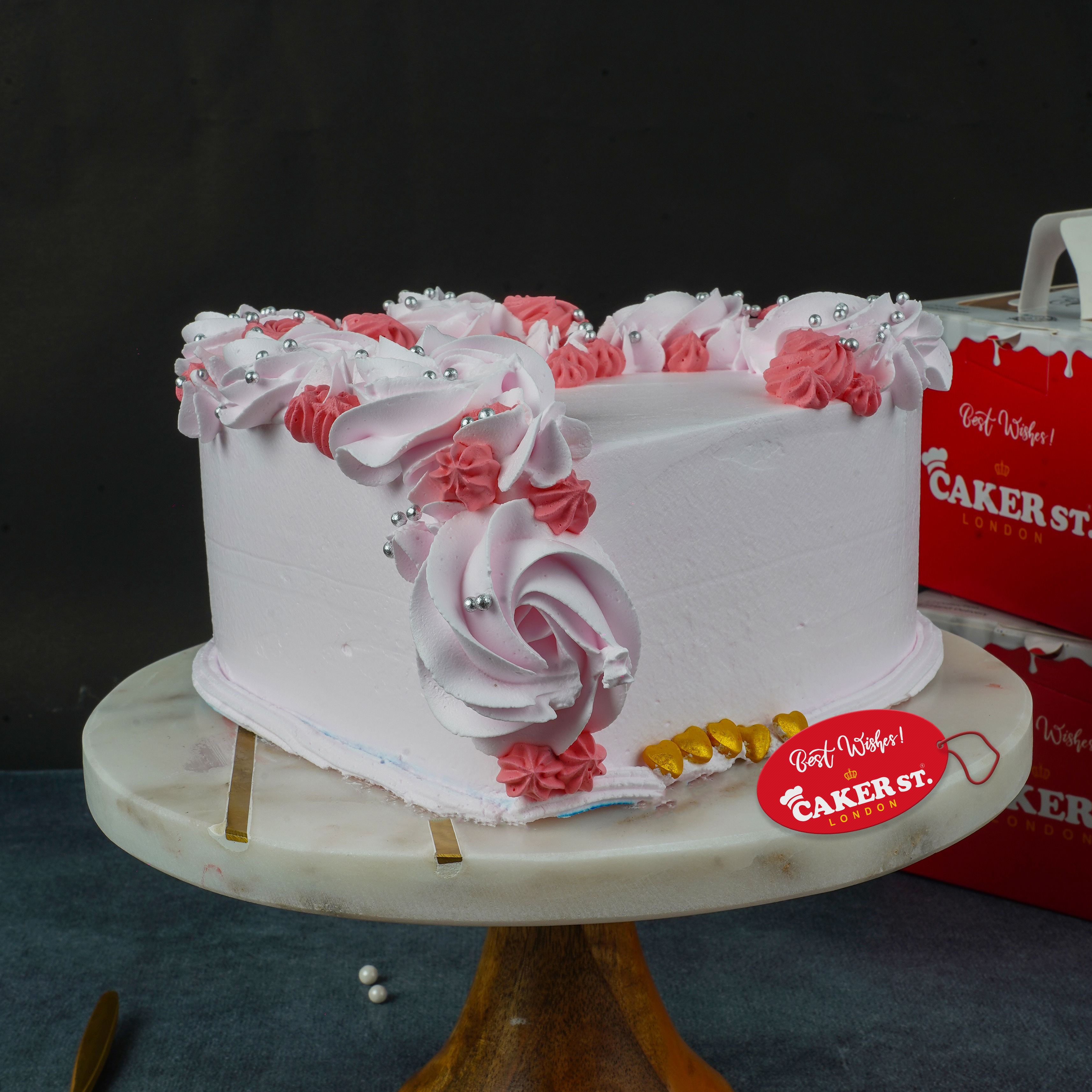 Enchanted Strawberry Rose Cake