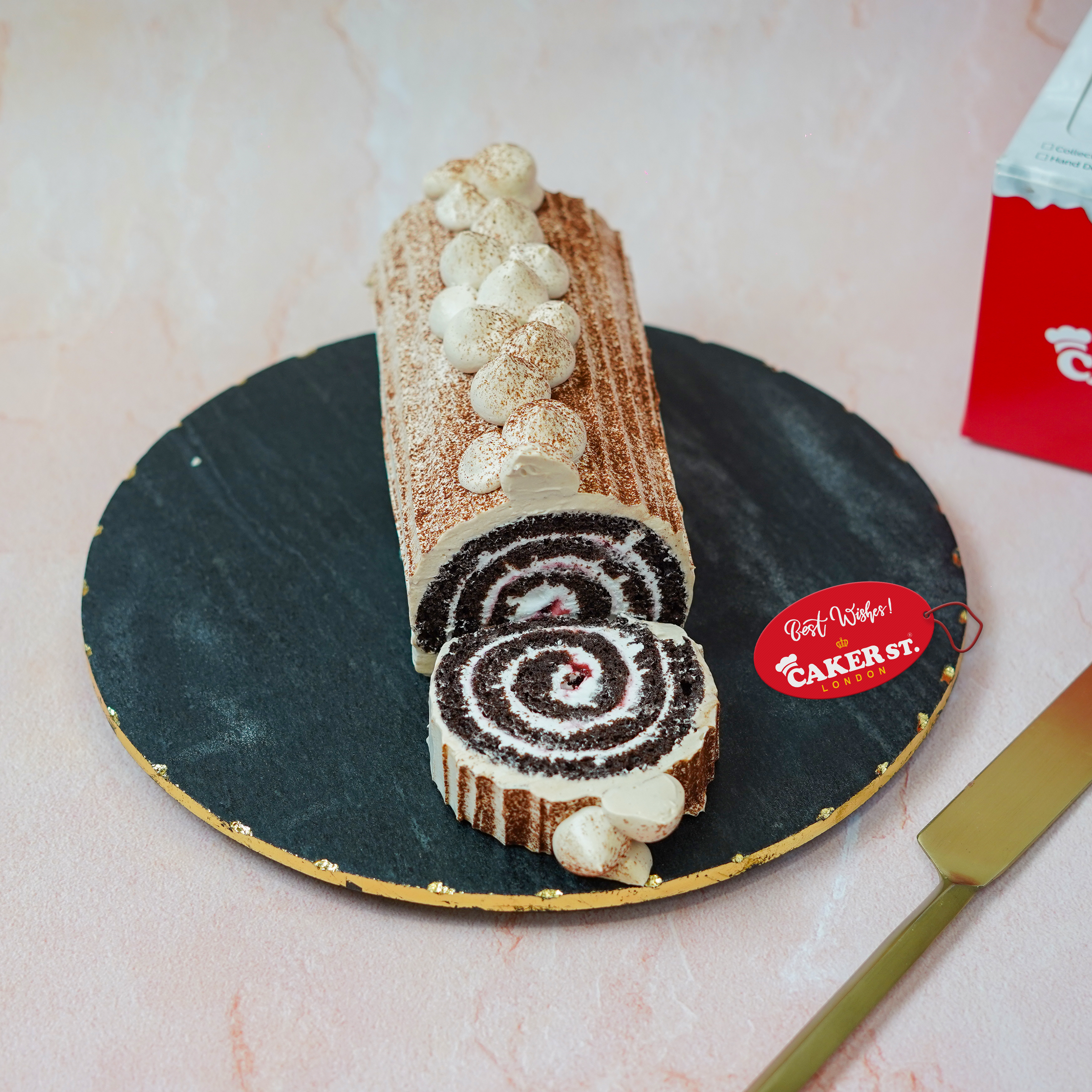Mocha Chocolate Swiss Roll