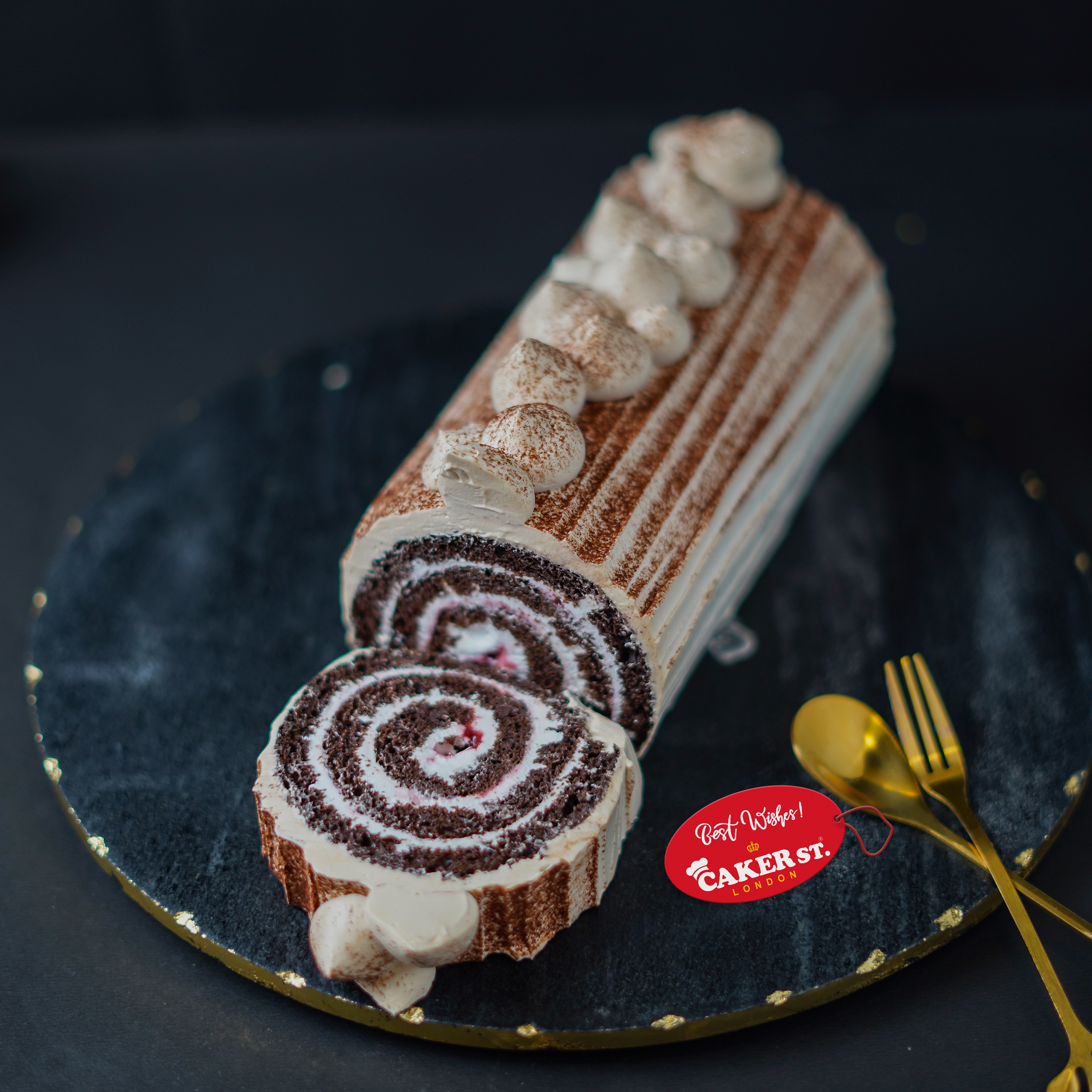 Mocha Chocolate Swiss Roll