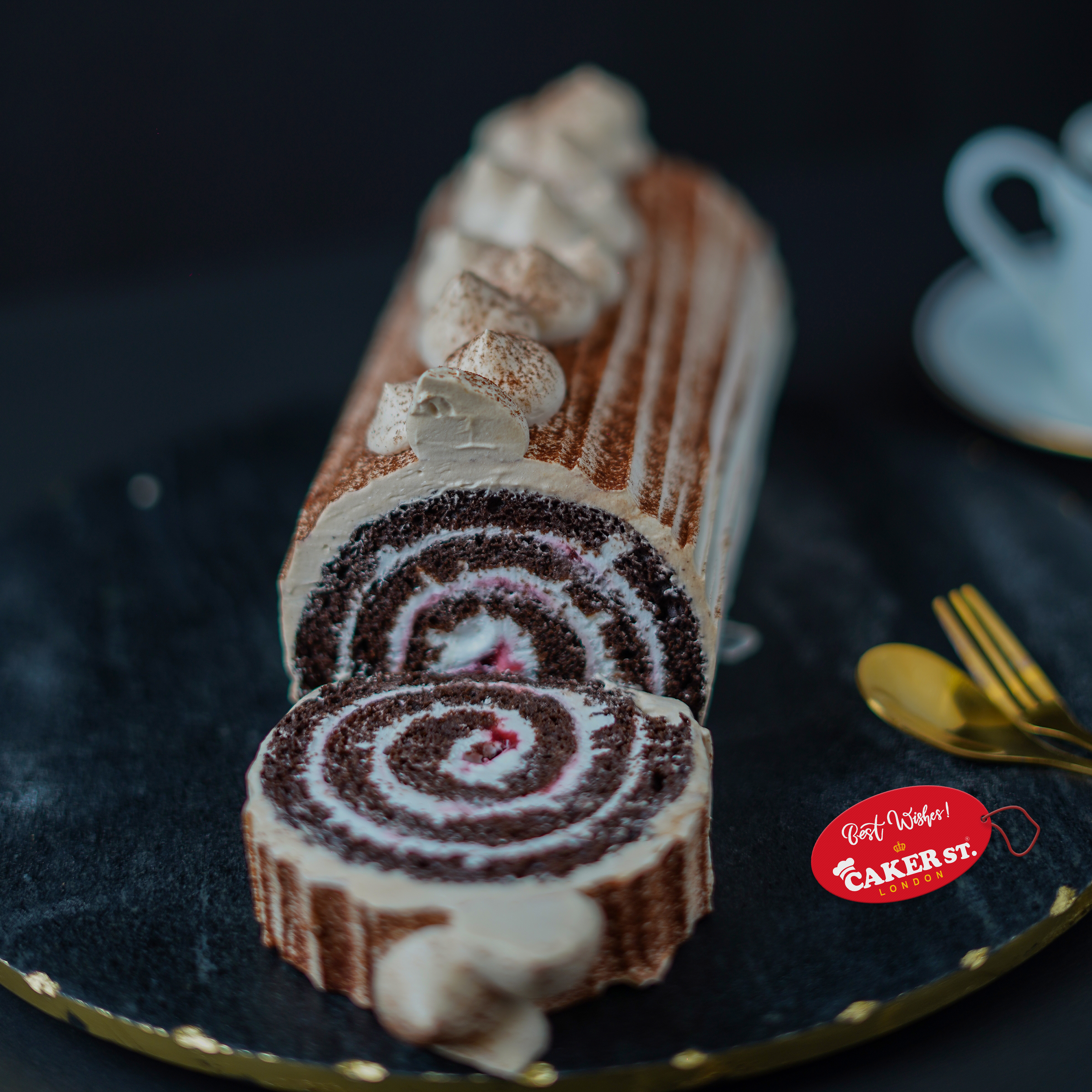 Mocha Chocolate Swiss Roll