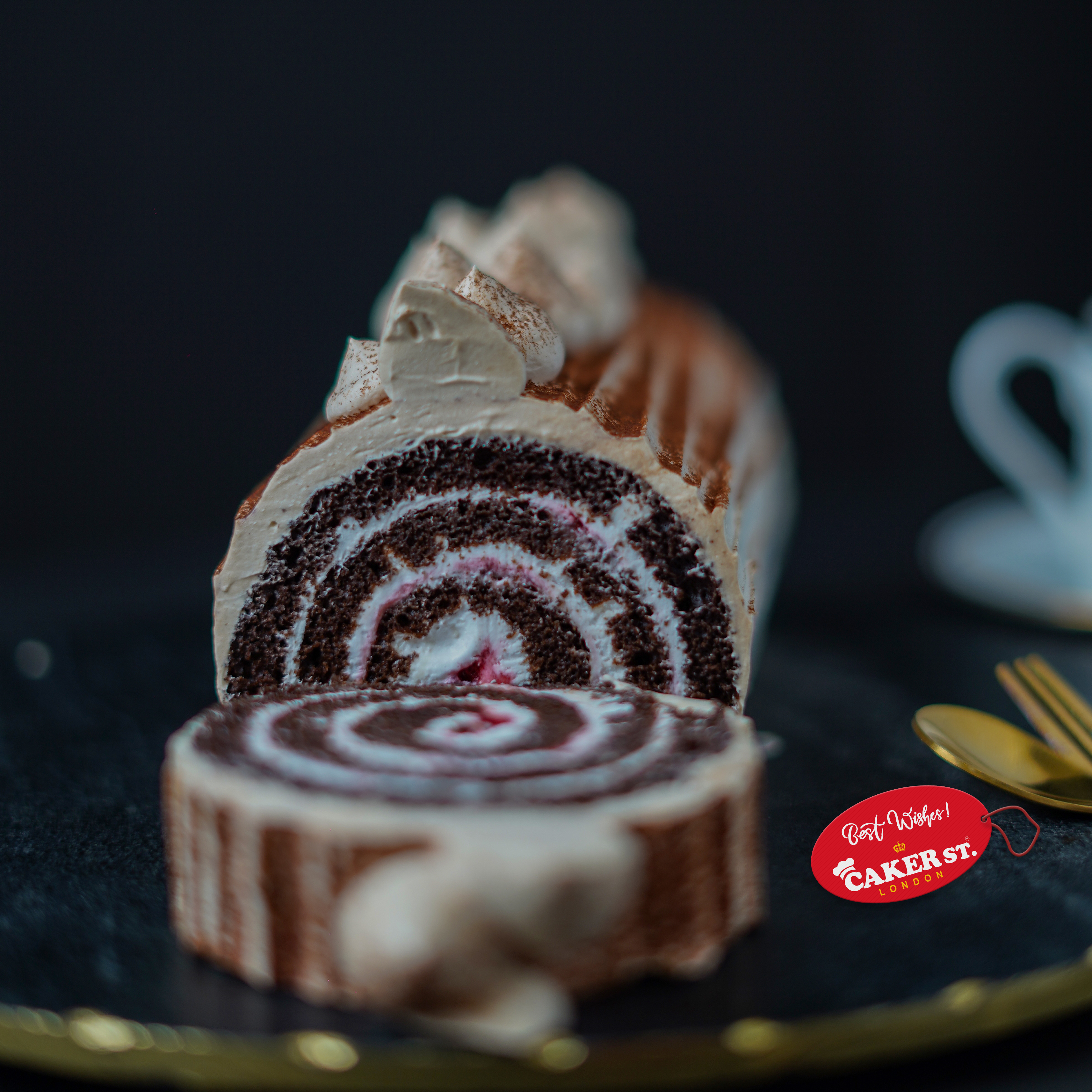 Mocha Chocolate Swiss Roll
