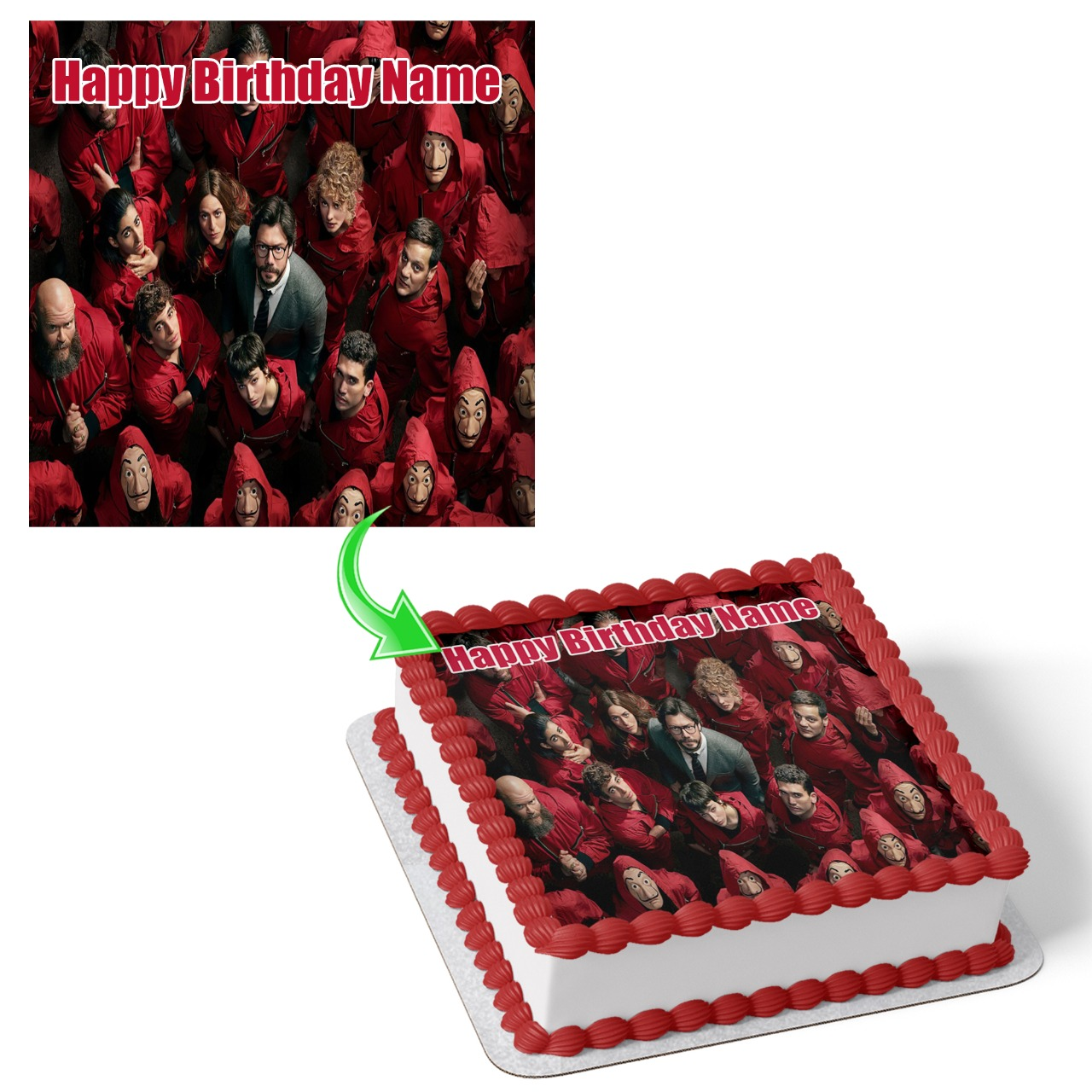 Money Heist Cake