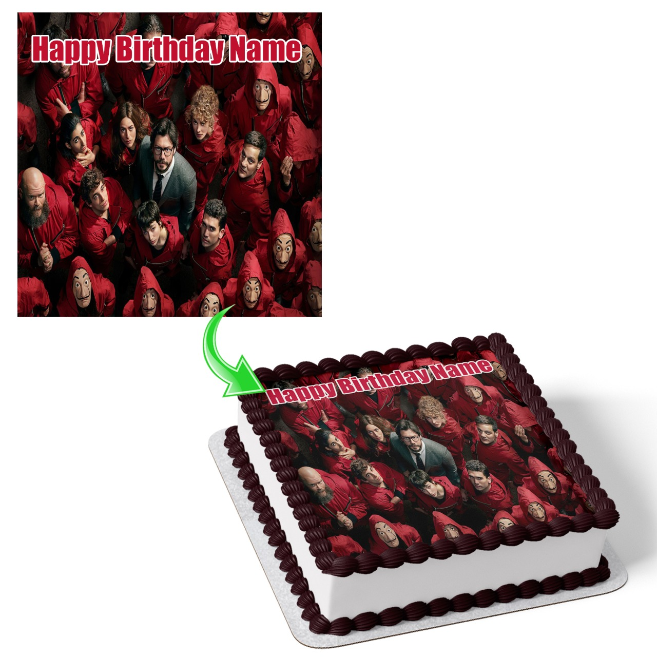 Money Heist Cake