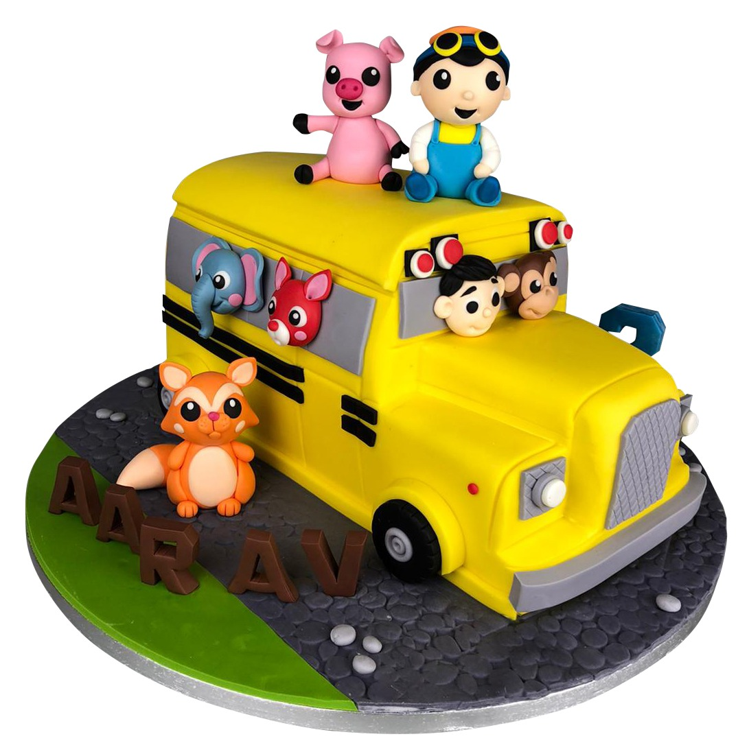 Yellow Bus Cake