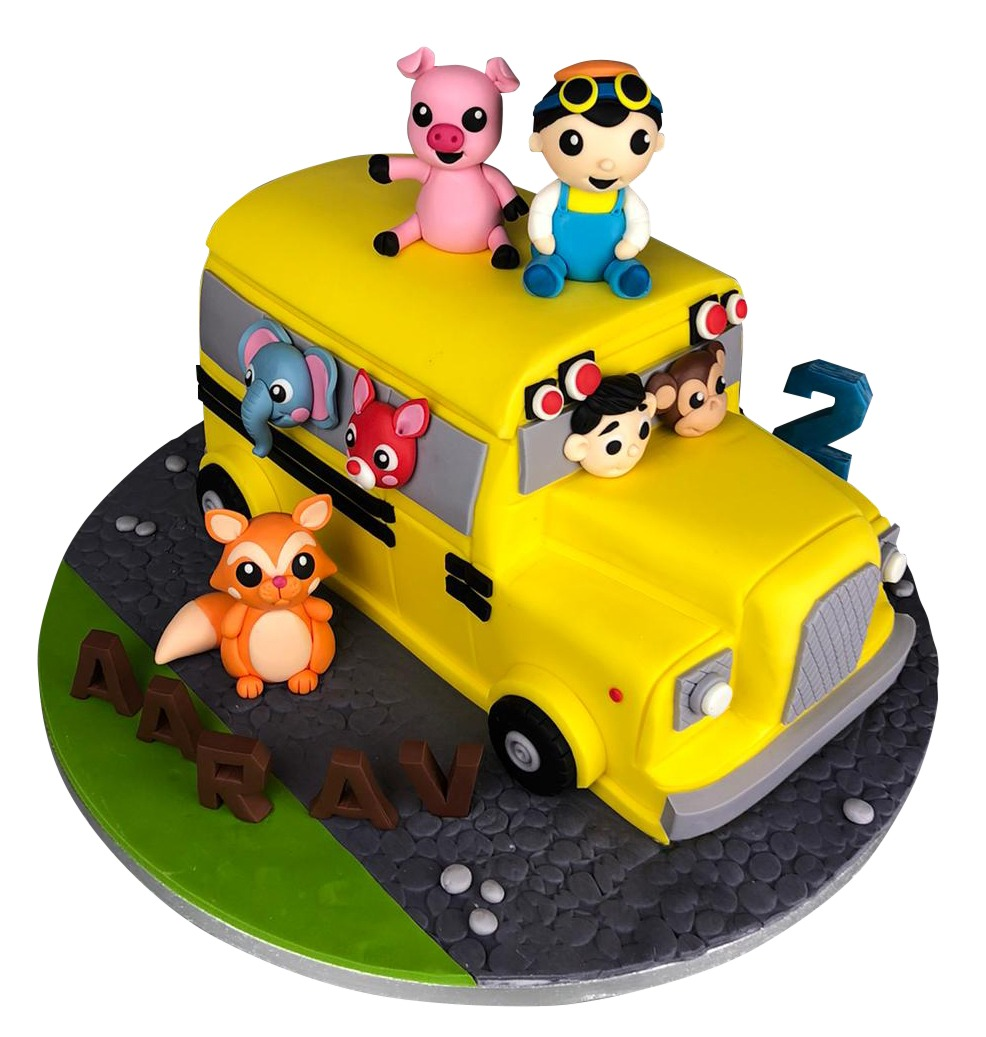 Yellow Bus Cake